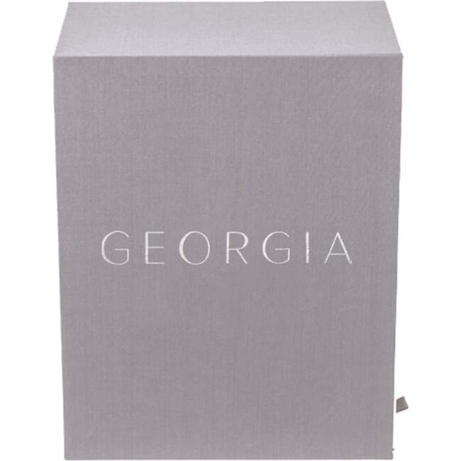 Exclusive Monogrammable Georgia Baby Keepsake Box, Slate - Keepsakes & Mementos - 3