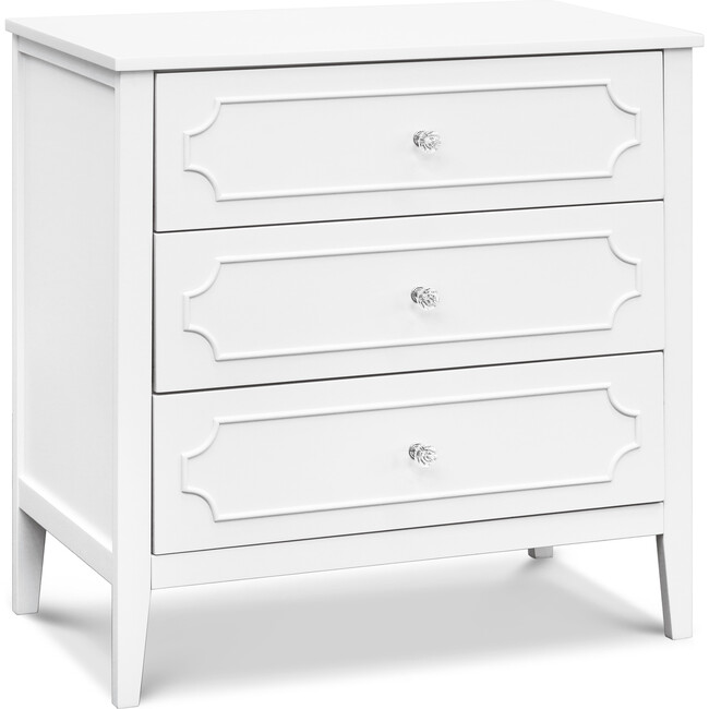 Chloe Regency 3-Drawer Dresser, White