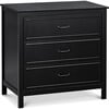 Charlie 3-Drawer Dresser, Ebony - Dressers - 1 - thumbnail