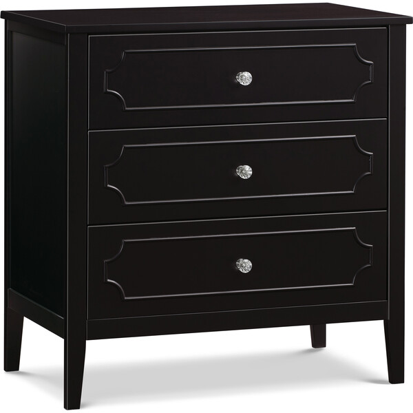 Chloe Regency 3Drawer Dresser, Ebony DaVinci Dressers & Changing