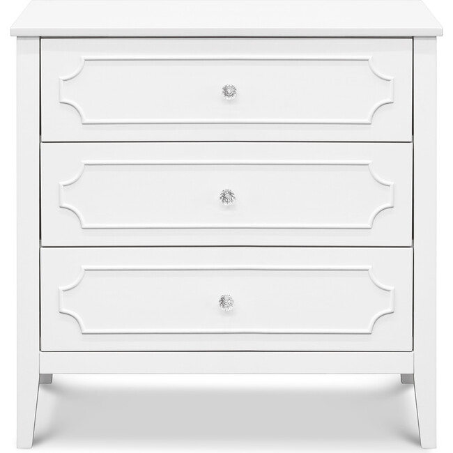 Chloe Regency 3-Drawer Dresser, White - Dressers - 2