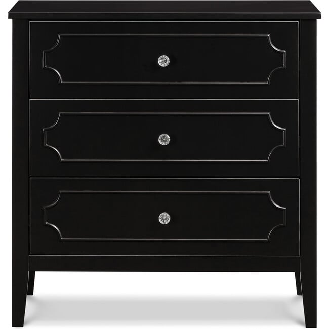 Chloe Regency 3-Drawer Dresser, Ebony - Dressers - 2