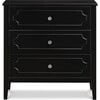 Chloe Regency 3-Drawer Dresser, Ebony - Dressers - 2