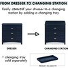 Nolan 3-Drawer Dresser, Navy - Dressers - 2