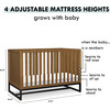 Ryder 3-In-1 Convertible Crib, Walnut - Cribs - 2