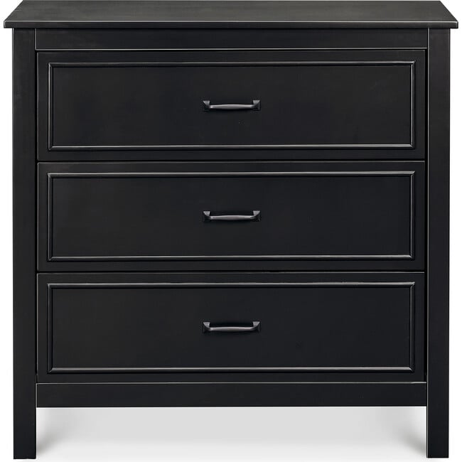 Charlie 3-Drawer Dresser, Ebony - Dressers - 3