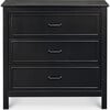 Charlie 3-Drawer Dresser, Ebony - Dressers - 3