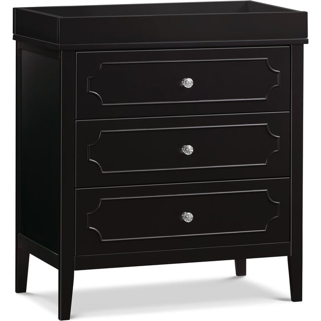 Chloe Regency 3-Drawer Dresser, Ebony - Dressers - 3