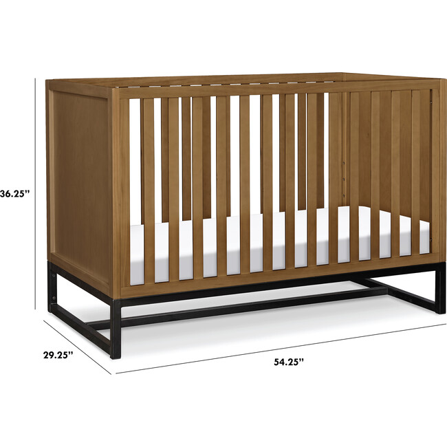 Ryder 3-In-1 Convertible Crib, Walnut - Cribs - 3