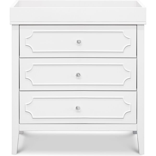 Chloe Regency 3-Drawer Dresser, White - Dressers - 4