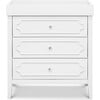 Chloe Regency 3-Drawer Dresser, White - Dressers - 4