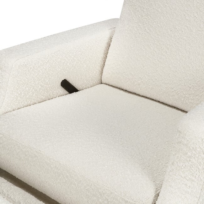 Crewe Recliner & Swivel Glider, Ivory Boucle With Light Wood Base - Swivel - 3