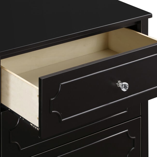 Chloe Regency 3-Drawer Dresser, Ebony - Dressers - 5