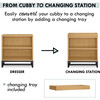 Ryder Convertible Cubby Changer & Bookcase, Honey - Changing Tables - 5