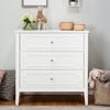 Chloe Regency 3-Drawer Dresser, White - Dressers - 6