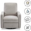 Penny Recliner & Swivel Glider, Performance Grey Eco-Weave - Swivel - 6