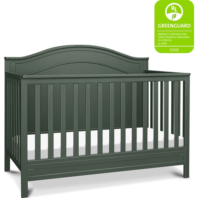 Charlie 4-In-1 Convertible Crib, Forest Green - Cribs - 7