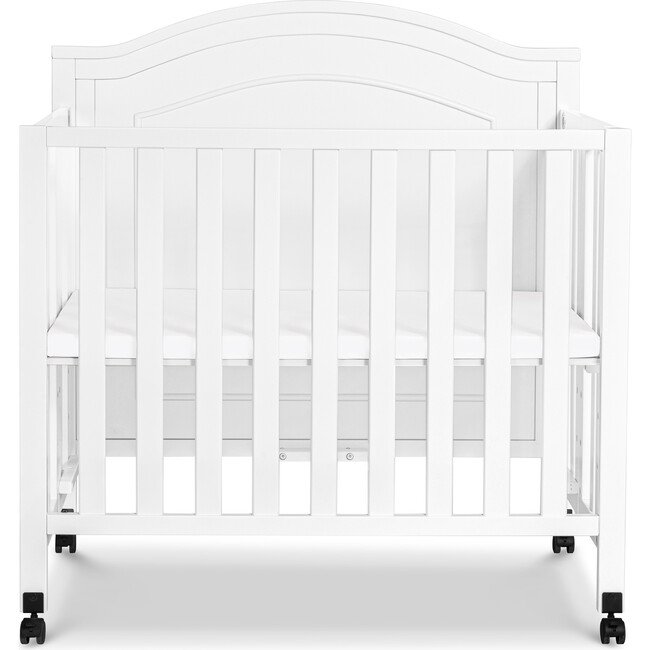 Charlie Folding Portable 3-In-1 Mini Crib, White - Cribs - 7