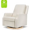 Crewe Recliner & Swivel Glider, Ivory Boucle With Light Wood Base - Swivel - 6