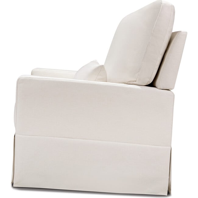 Crawford Pillowback Chair & A Half Comfort Swivel Glider, Performance Cream Eco-Weave - Swivel - 7