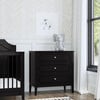 Chloe Regency 3-Drawer Dresser, Ebony - Dressers - 8