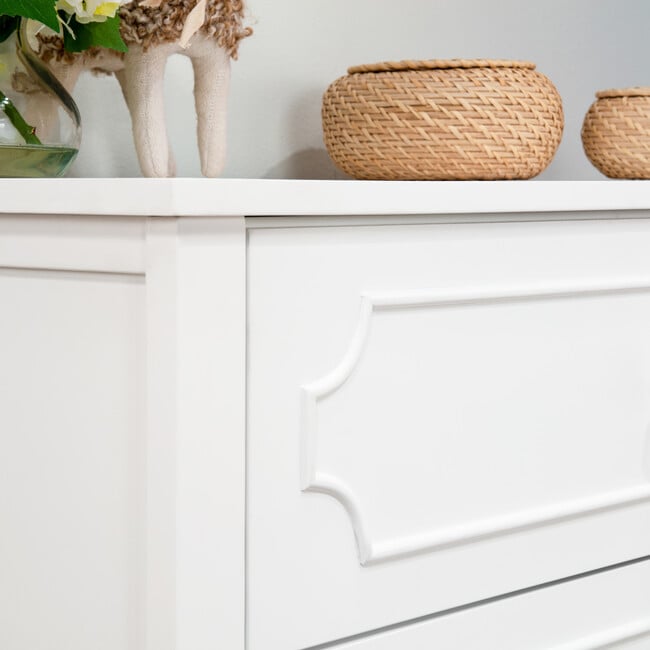 Chloe Regency 3-Drawer Dresser, White - Dressers - 8