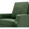 Crewe Recliner & Swivel Glider, Forest Green Velvet With Light Wood Base - Swivel - 9