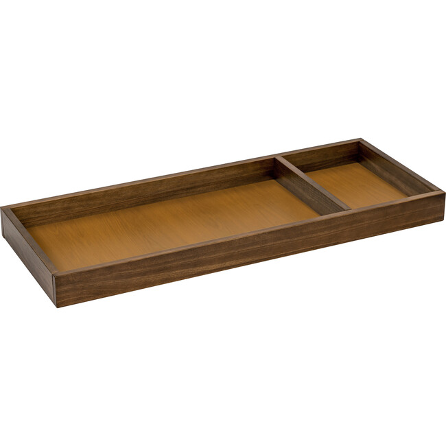 Universal Wide Removable Changing Tray, Natural Walnut