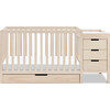 Colby 4-In-1 Convertible Crib & Changer Combo, Washed Natural - Cribs - 3