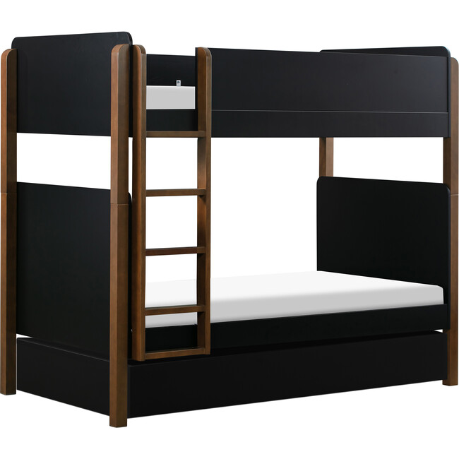 Universal Twin Storage Trundle Bed, Black