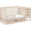 Colby 4-In-1 Convertible Crib & Changer Combo, Washed Natural - Cribs - 4