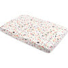 Organic Muslin Cotton Mini Crib Sheet, Terrazzo - Crib Sheets - 1 - thumbnail