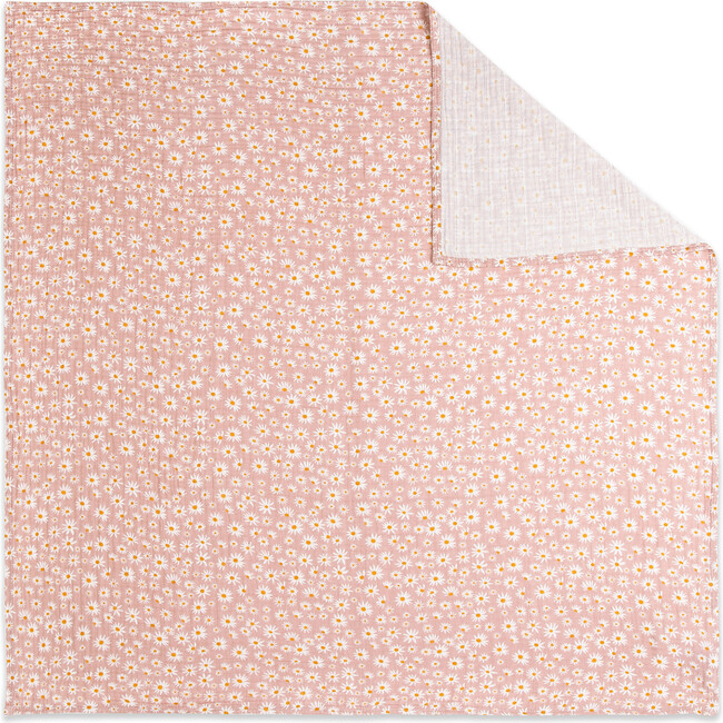 Organic Muslin Cotton Swaddle, Daisy - Swaddles - 3