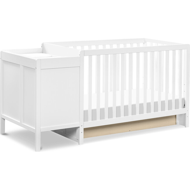 Colby 4-In-1 Convertible Crib & Changer Combo, White - Cribs - 7