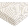 Organic Muslin Cotton Mini Crib Sheet, Oat Stripe - Crib Sheets - 3