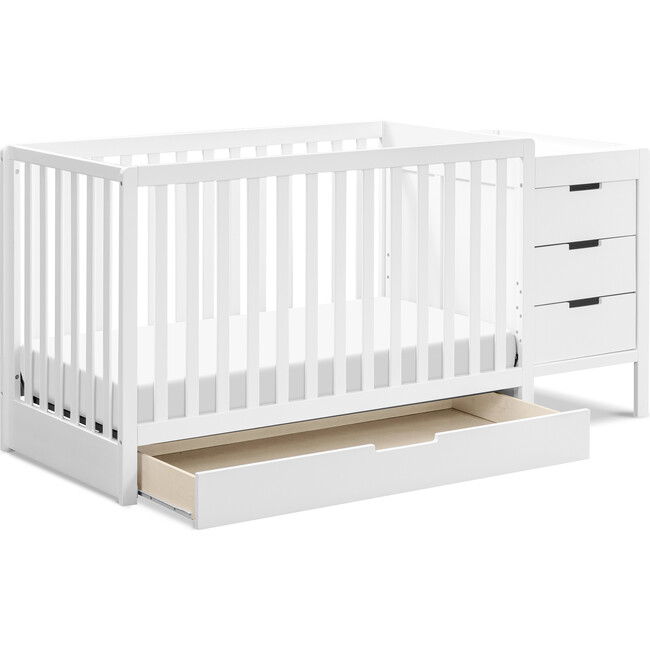 Colby 4-In-1 Convertible Crib & Changer Combo, White - Cribs - 8