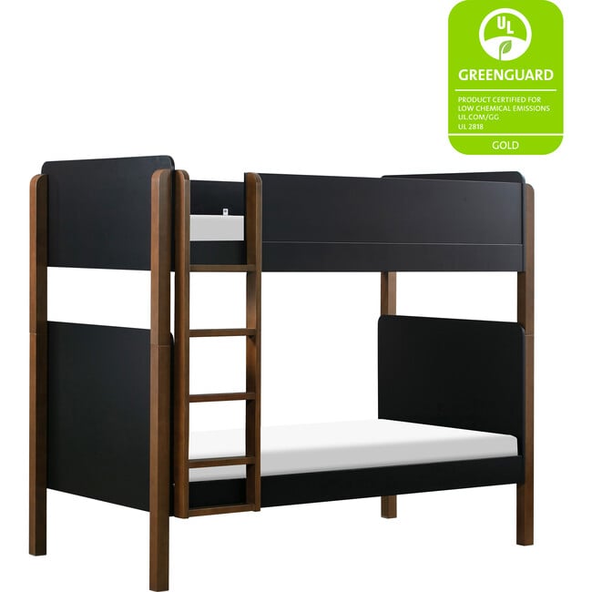 Tiptoe Bunk Bed, Black & Natural Walnut - Beds - 5