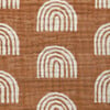 Organic Muslin Cotton Mini Crib Sheet, Terracotta Rainbow - Crib Sheets - 5