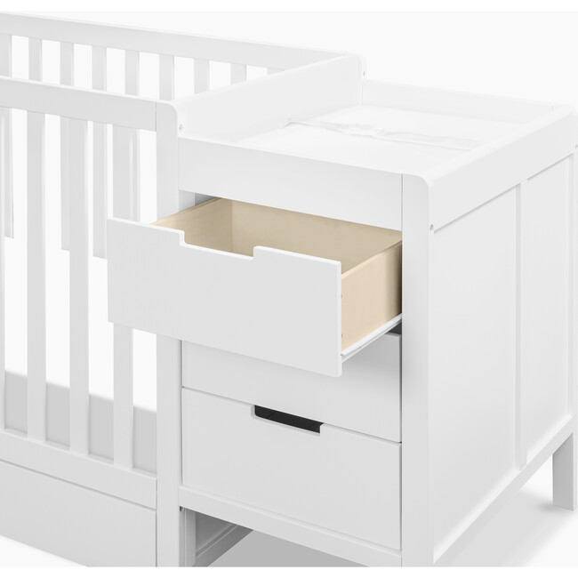 Colby 4-In-1 Convertible Crib & Changer Combo, White - Cribs - 9