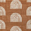 Organic Muslin Cotton Crib Sheet, Terracotta Rainbow - Crib Sheets - 5