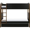 Tiptoe Bunk Bed, Black & Natural Walnut - Beds - 8