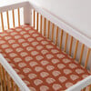 Organic Muslin Cotton Crib Sheet, Terracotta Rainbow - Crib Sheets - 9