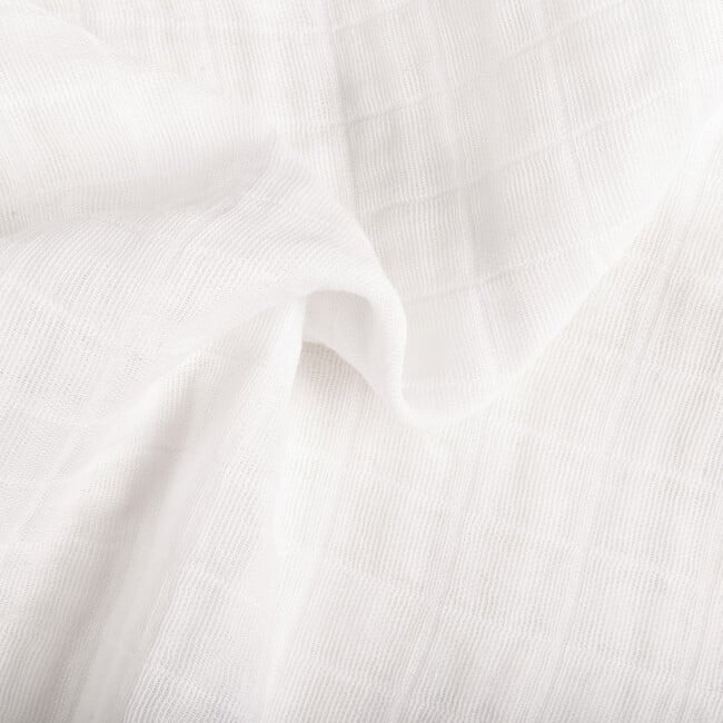 Organic Muslin Cotton Crib Sheet, White - Crib Sheets - 9