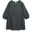 Dress, Charcoal, Checked - Dresses - 1 - thumbnail