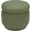 Enoki Storage Ottoman, Boucle, Olive Boucle - Ottomans - 3