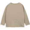 Long Sleeve Tee Shirt, Beige - T-Shirts - 2