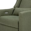 Kiwi Electronic Recliner & Swivel Glider With Usb Port, Olive Boucle With Light Wood Base - Swivel - 6