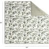 Organic Muslin Cotton 3-Layer Quilt, Olive Branches - Quilts - 8