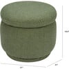 Enoki Storage Ottoman, Boucle, Olive Boucle - Ottomans - 7