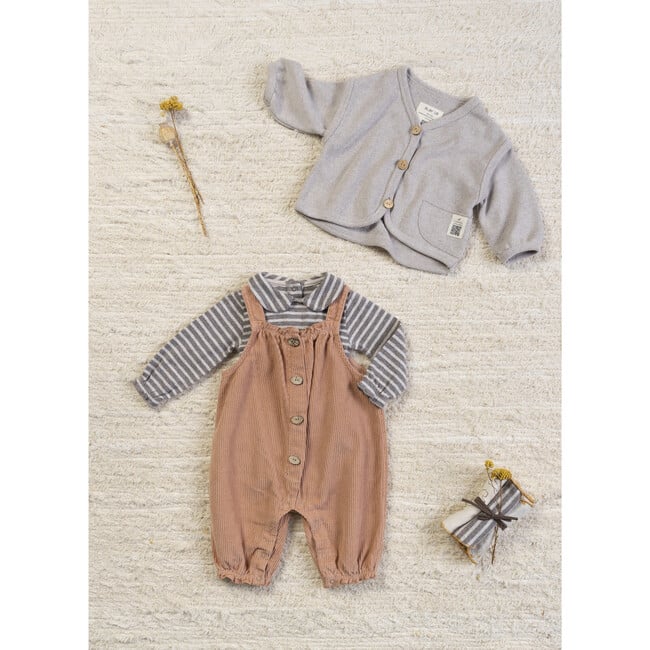 Corduroy Overall, Dusty Rose - Overalls - 3